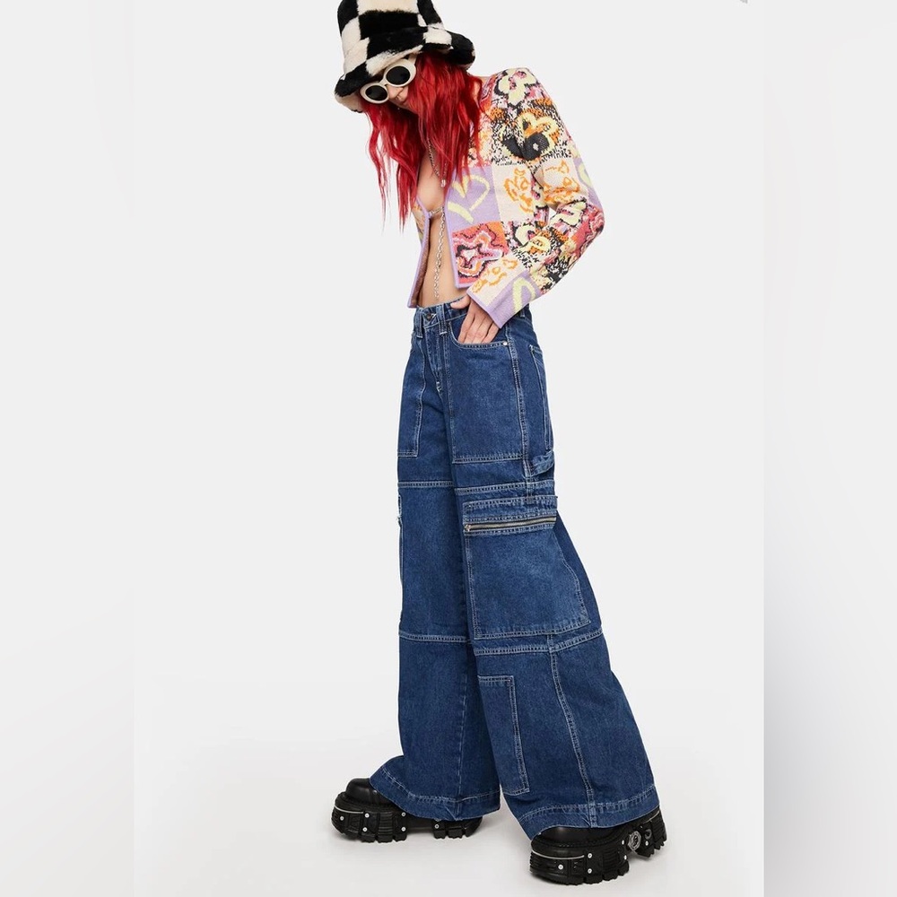 ▪️THE RAGGED PRIEST CLACKER CARGO JEANS 26